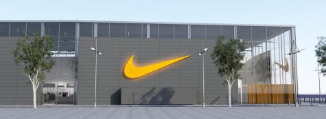 nike barcelona exterior side view