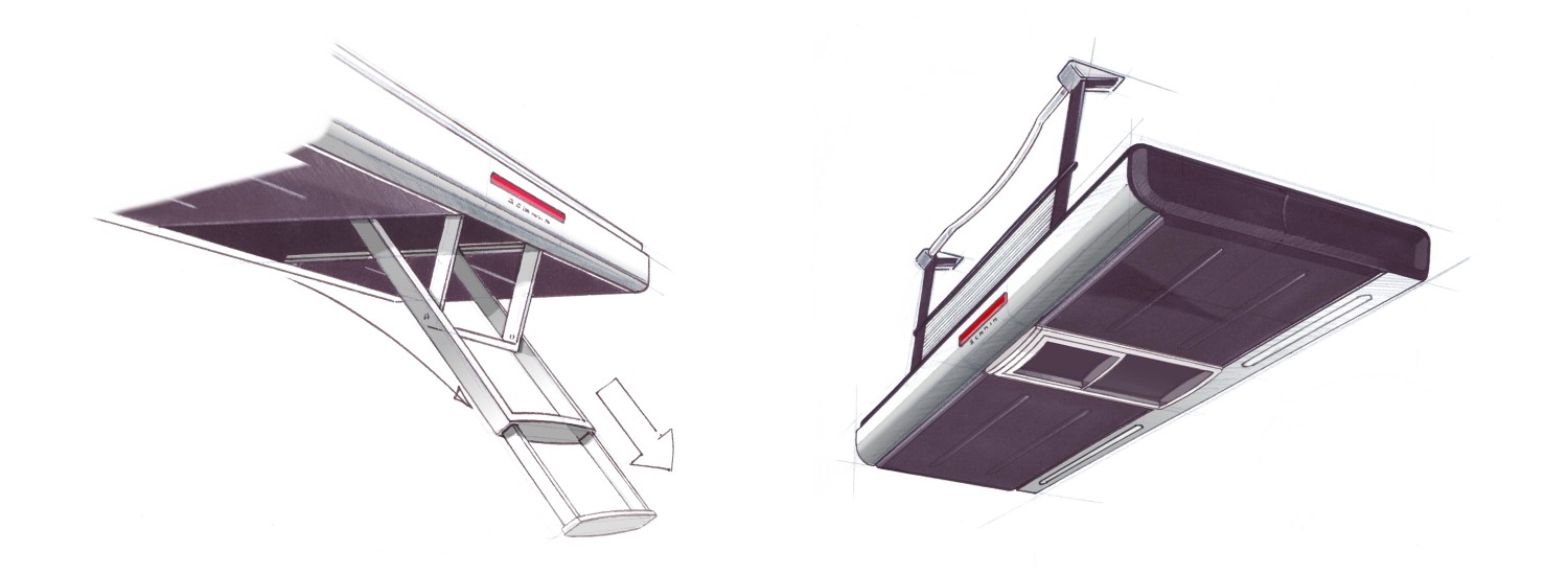 sacnia trap schets scania ontwerp bedden en cabine onderdelen voor vrachtwagen