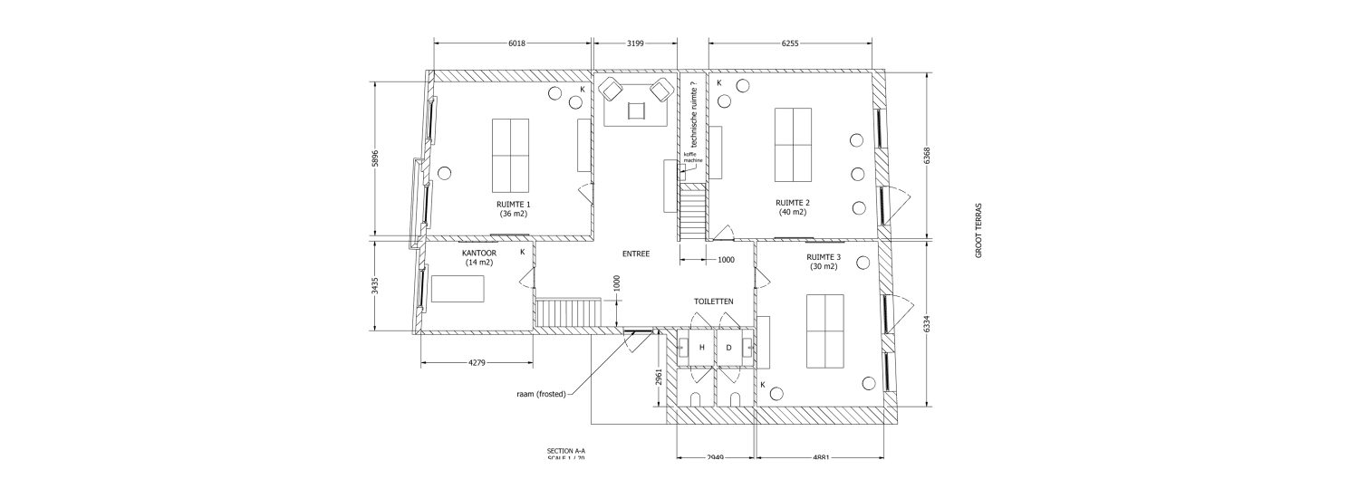 STAIRWAY OFFICE etage 1 new floorplan